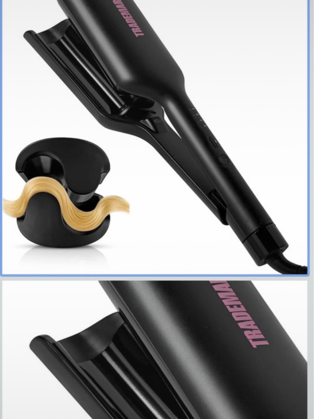 Trademark Hair waver beach waves double barrel